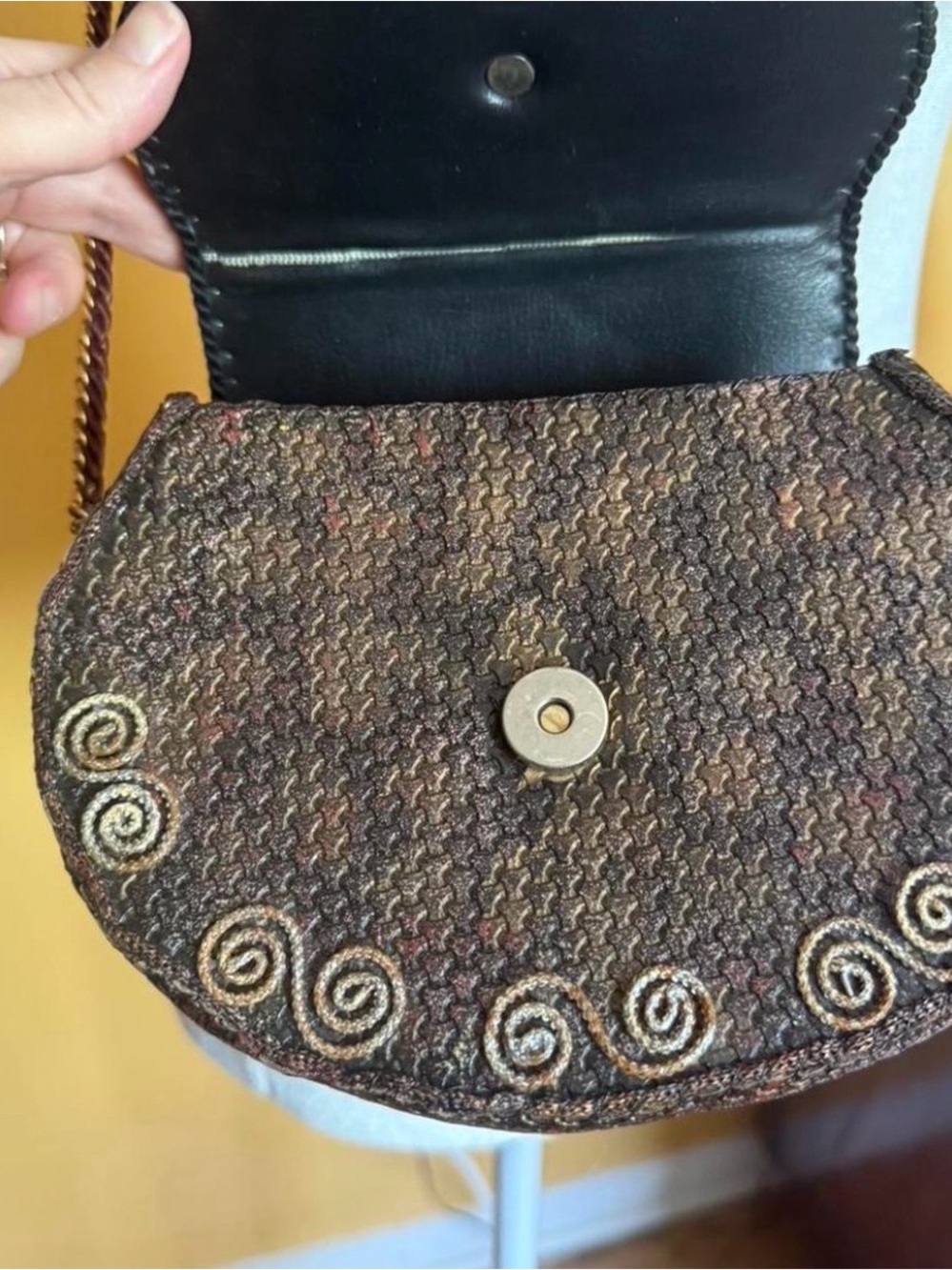 Handmade one of a kind Crossbody purse/ bag - Picture 6 of 7